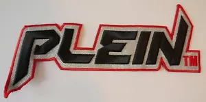PHILIPP PLEIN GENUINE RED LOGO PATCH 12 X 3 NEVER USED - Picture 1 of 2