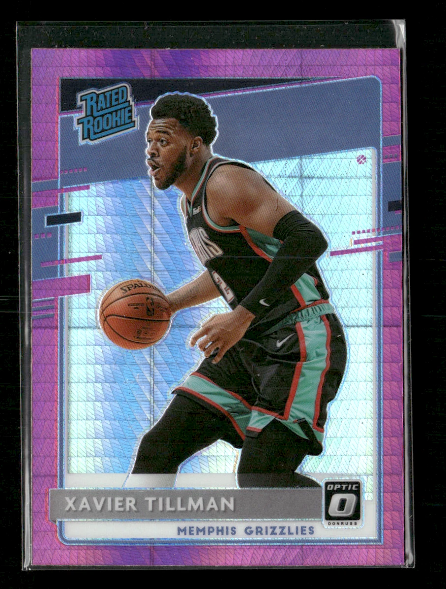 2020 Donruss Optic #185 Xavier Tillman Hyper Pink Prizm Rated Rookie RC
