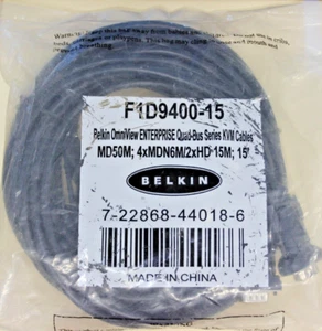 Belkin Enterprise 15 PS2 KVM Cable F1D9400-15 - Afbeelding 1 van 4