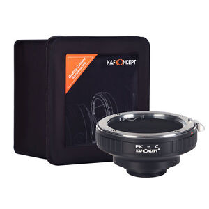 K&F Concept Manual Lens Adapter for Pentax K Lens to C Mount Cine Mount Cameras