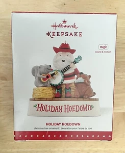 2015 Hallmark Keepsake Holiday Hoedown Magic (Sound & Motion) Christmas Ornament - Picture 1 of 2