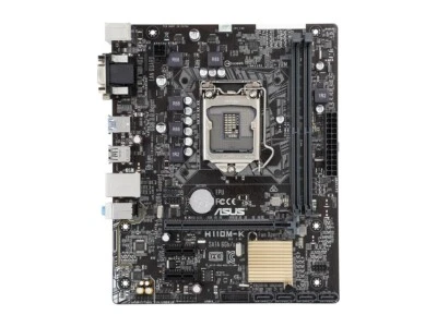 ASUS H110M-K LGA 1151 Intel H110 SATA 6Gb/s USB 3.0 Micro ATX Intel Motherboard - Image 1 of 4