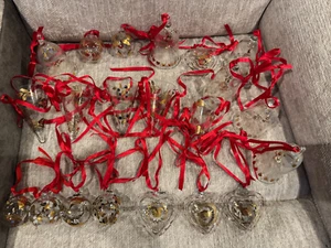 ROYAL COPENHAGEN Arets Glaskugle Annual Crystal Ornaments Lot of 17 - Picture 1 of 5