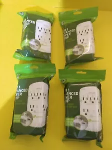 4 Greenlite Tier 1 Outlet Advanced Power Strip Wall Mount Smart Surge Protector - Picture 1 of 18