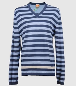 NWT Hugo Boss Orange Label Lightweight Regular Fit Striped Sweater Size XXL - Picture 1 of 9
