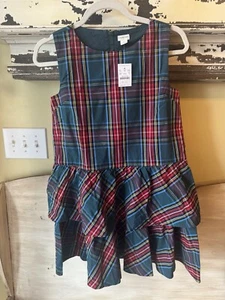 Crewcuts Girls New Tartan Plaid Dress Size 12 - Picture 1 of 4
