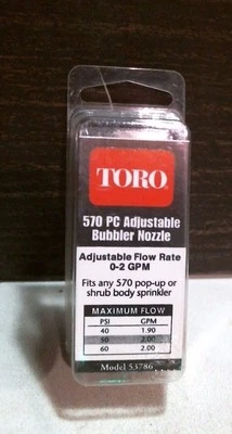 Bico borbulhador ajustável Toro 53786 570 PC (pacote com 2) FRETE GRÁTIS - Imagem 1 de 2