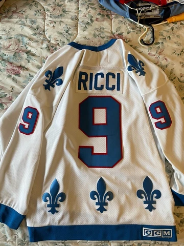 Mike Ricci Quebec Nordiques CCM Jersey (Size: L) Cover