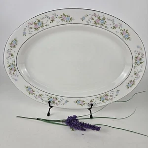 Vintage Sango Majesty Collection 8078 Cannes Floral Oval Platter 14" Fine China - Picture 1 of 7