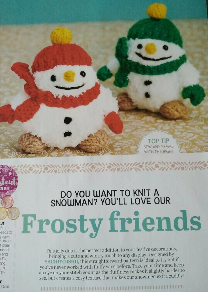 FROSTY FRIENDS - So cute and fluffy with their hats &Scarves - Magazine Pull Out - Image 1 of 1