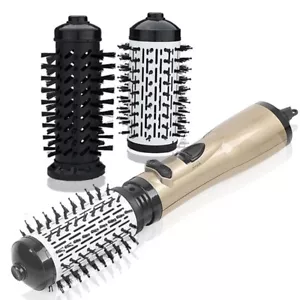 360 Rotating HotAir Brush Hair Straightener Curler Iron Electric Hair Dryer Comb - Picture 1 of 8