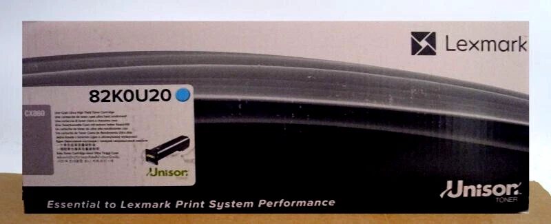Lexmark 82K0U20 Toner cyan für CX860 Ultra High Yield  OVP A - Bild 1 von 1