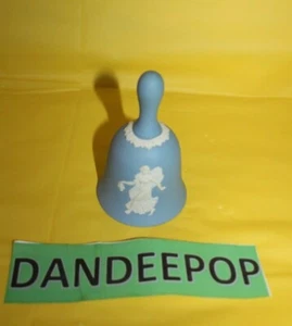 Danbury Mint England Blue Color With Angel Relief Pattern  Bell - Picture 1 of 5