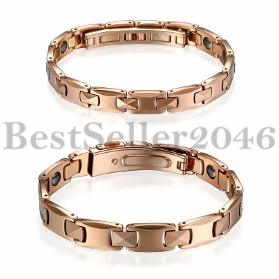 Pulseras de terapia magnética de carburo de tungsteno alivio del dolor para la artritis hombres mujeres Foto 1 de 4