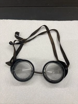 Gafas biseladas Steampunk vintage con marco de baquelita negro, motocicleta Foto 1 de 4