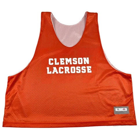 A4 Clemson Tigers Lacrosse Team Uniform Reversible Practice Jersey Men XL Cover