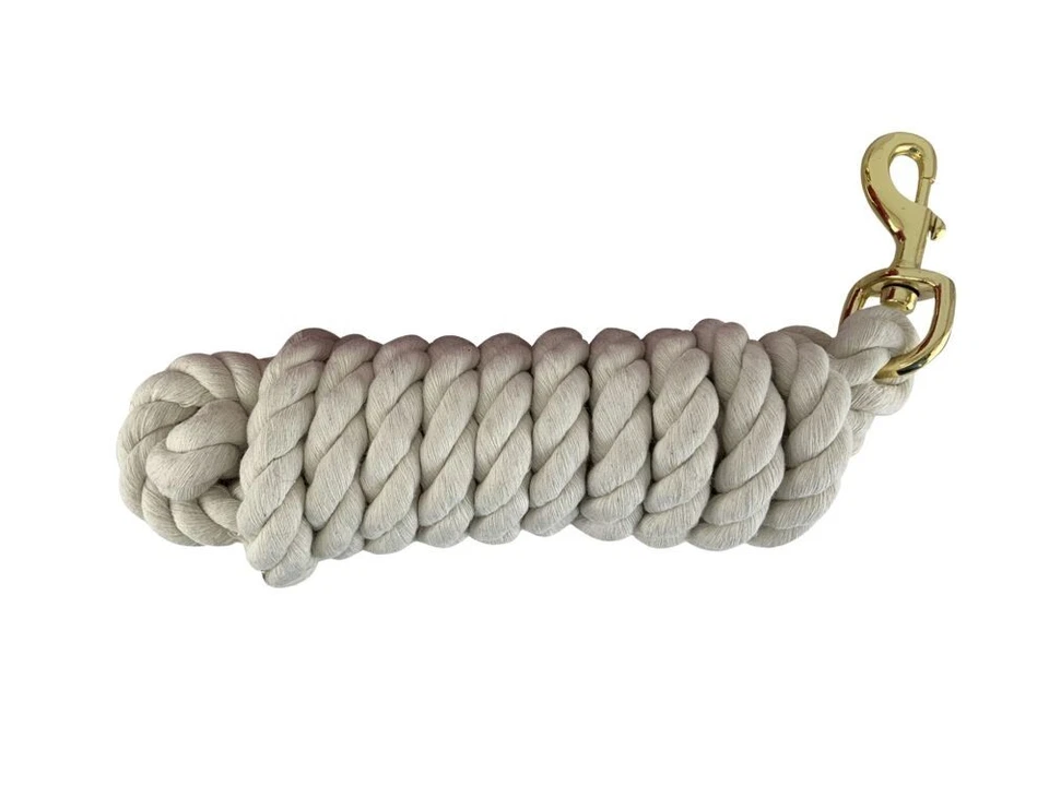 10 foot Braided Cotton LEAD ROPE with BRASS Snap - Image 1 of 1
