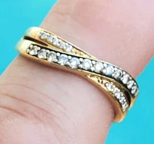 LeVian 14k Yellow Gold Chocolate/Vanilla Diamond Ring 3.1g. Size 6.50 (OGJ2251) - Picture 1 of 23