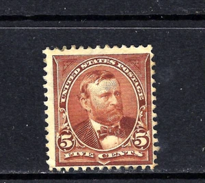 #270 US 5 CENT CHOCOLATE GRANT-MINT-N/G-FINE-VF - Picture 1 of 1