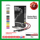 fits CB900F2 HORNET 02-06 Goodridge Black S/S Red Front Brake Hoses