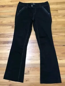 Pantalone chino BKE Mollie donna 27 nero bootcut gamba casual piatto davanti cotone elasticizzato - Foto 1 di 11