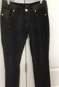 Drama Gold Women’s Jeans Preowned Cotton Polyester Spandex Size 7 - Picture 1 of 12