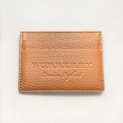 Burberry Sandon Leather Card Case Chestnut Brown NWT MSRP $195 - Image 1 of 4