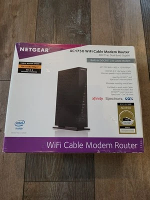 NETGEAR AC1750 WiFi Cable Modem Router Built-In DOCSIS 3.0-Model C6300 - Image 1 of 4
