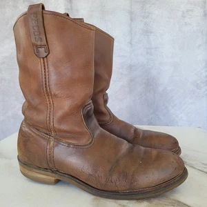 Red Wing Pecos Stahlkappe Western/Biker Arbeitsstiefel Braun Herren Größe 10,5 D - Bild 1 von 21