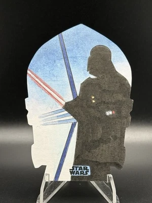 2018 Topps Star Wars Finest Darth Vader 1/1 Die Cut Sketch by Tom Amici - Image 1 of 2
