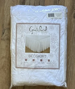 Groenlandia Home Fashions Blanco Transparente 100% Algodón Voile Queen 60X80"+18" Gota NUEVO - Imagen 1 de 9