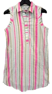 Vineyard Vines Sleeveless Cotton Blend Shirt Dress Women's 10 - Picture 1 of 4