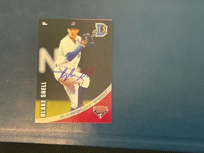 2016 BLAKE SNELL Durham Bulls Top Prospects Autographed Signed RARE - Image 1 of 2