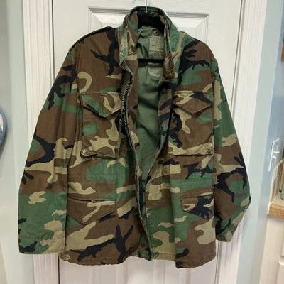 复古美国陆军 Post Cold Field Woodland SZ M 迷彩夹克外套  — 第 1/4 张图片