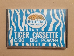 MUSICASSETTA MC TAPE VINTAGE USATA MA NON SCRITTA HELLESENS TIGER CASSETTE C-90 - Foto 1 di 4