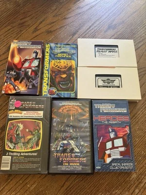 Transformers Movie Read A Long Beast Wars VHS  RARE Lot 7 Hard To Find Set - Image 1 of 4