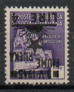 1945 OCCUPAZIONE JUGOSLAVA DI FIUME N.15aa VARIETA SOPRASTAMPA CAPOVOLTA MNH** - Imagen 1 de 1