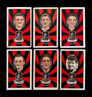 1933 VFL Allen's Steam Rollers Essendon Bombers Football Cards x 6 - image 1 of 2