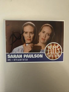 Sarah Paulson Custom Signed Card - American Horror Story: Freak Show - Picture 1 of 14