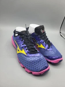 Women Sz 9 MIZUNO WAVE EVO LEVITAS Purple Pink Yellow Barefoot/Minimalist Shoes  - Picture 1 of 7
