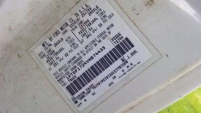 Passenger Front Door Thru 8500 GVW Manual Fits 97-99 FORD F250 PICKUP 253274 Foto 1 de 4