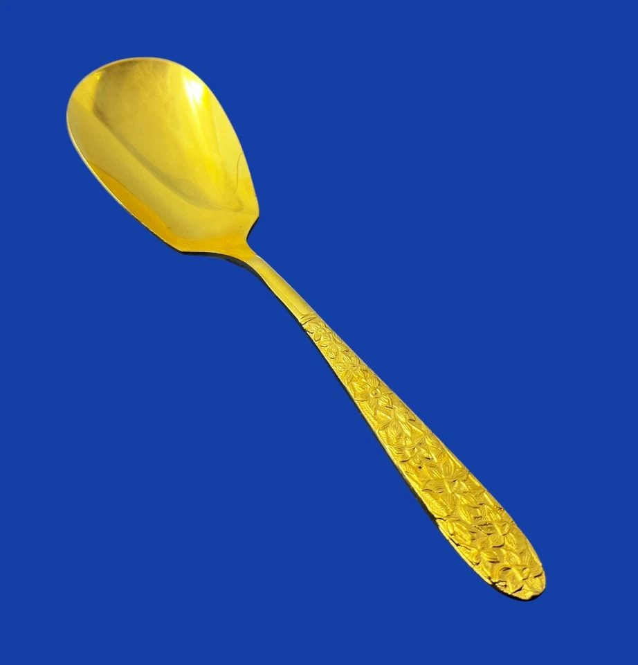 Electroplaca de oro National Silver GOLDEN NARCISSUS -- Cuchara de azúcar 5 7/8" Foto 1 de 1
