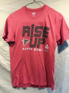 Atlanta Falcons Super Bowl LI NFL Rise Up Red Tee Medium - Picture 1 of 3