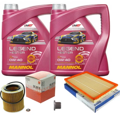 MAHLE Inspección Set 8 L MANNOL Legend+Ester 0W-40 Para BMW X5 3.0 Si - Imagen 1 de 4