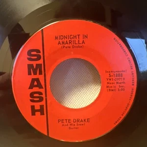 45 RPM Vinyl Record Pete Drake Forever/Midnight in Amarilla VG+ ULTRASONIC CLEAN - Picture 1 of 5