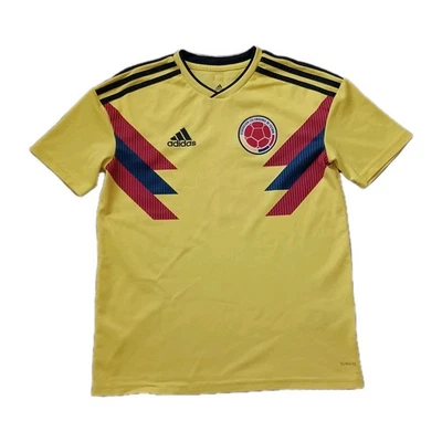 Camiseta de fútbol Adidas Columbia juvenil grande amarillo con logotipo para niños 2017 Foto 1 de 4