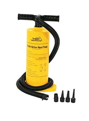  Bomba de mano de doble acción para colchón de aire, amarillo, 67 x 28,5 x 11,8  Foto 1 de 4