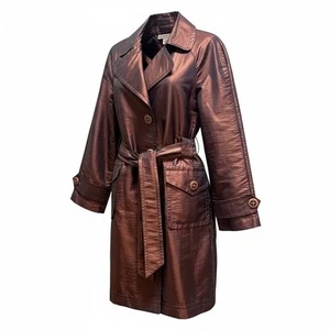 Bandolino Kupfer Trenchcoat Gr. Large Metallic Gürtel Staubmantel elegant - Bild 1 von 16