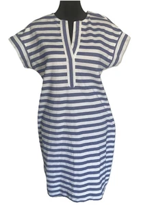 Vineyard Vines XS Swing Tunic Dress Blue White Striped - Picture 1 of 9