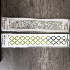 Sizzix Tim Holtz Alterations Decorative Strip Die Cobblestones Lattice Trellis S - Picture 1 of 13